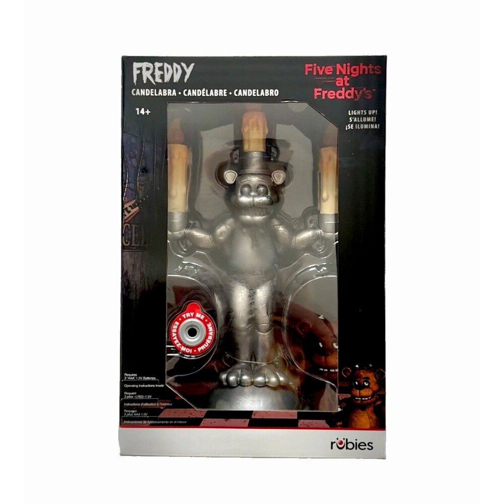 NEW Five Nights at Freddy's 12” FREDDY FAZBEAR Light Up Candelabra Decoration